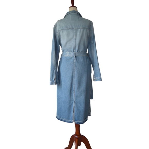 Anthropologie - SANCTUARY Ramsey Long Cotton Denim Jacket/Duster/Dress - Picture 2 of 6